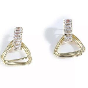 Sohi Women's Gold Triangle Drop Earrings
Drop Earrings / Statement